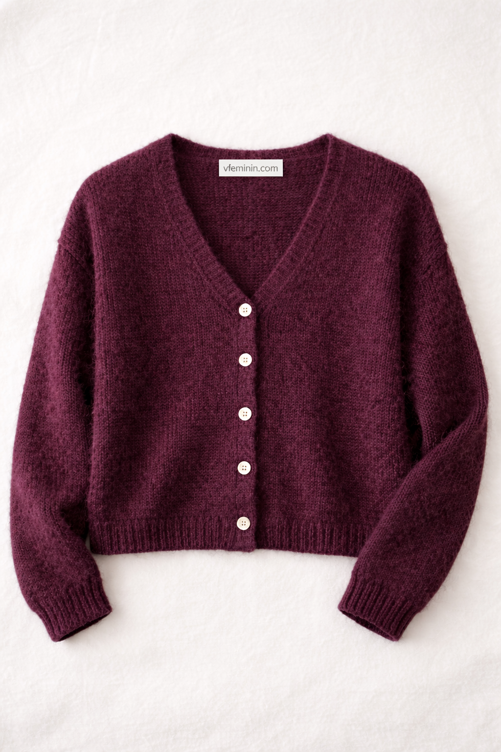 Gilet col V en maille douce