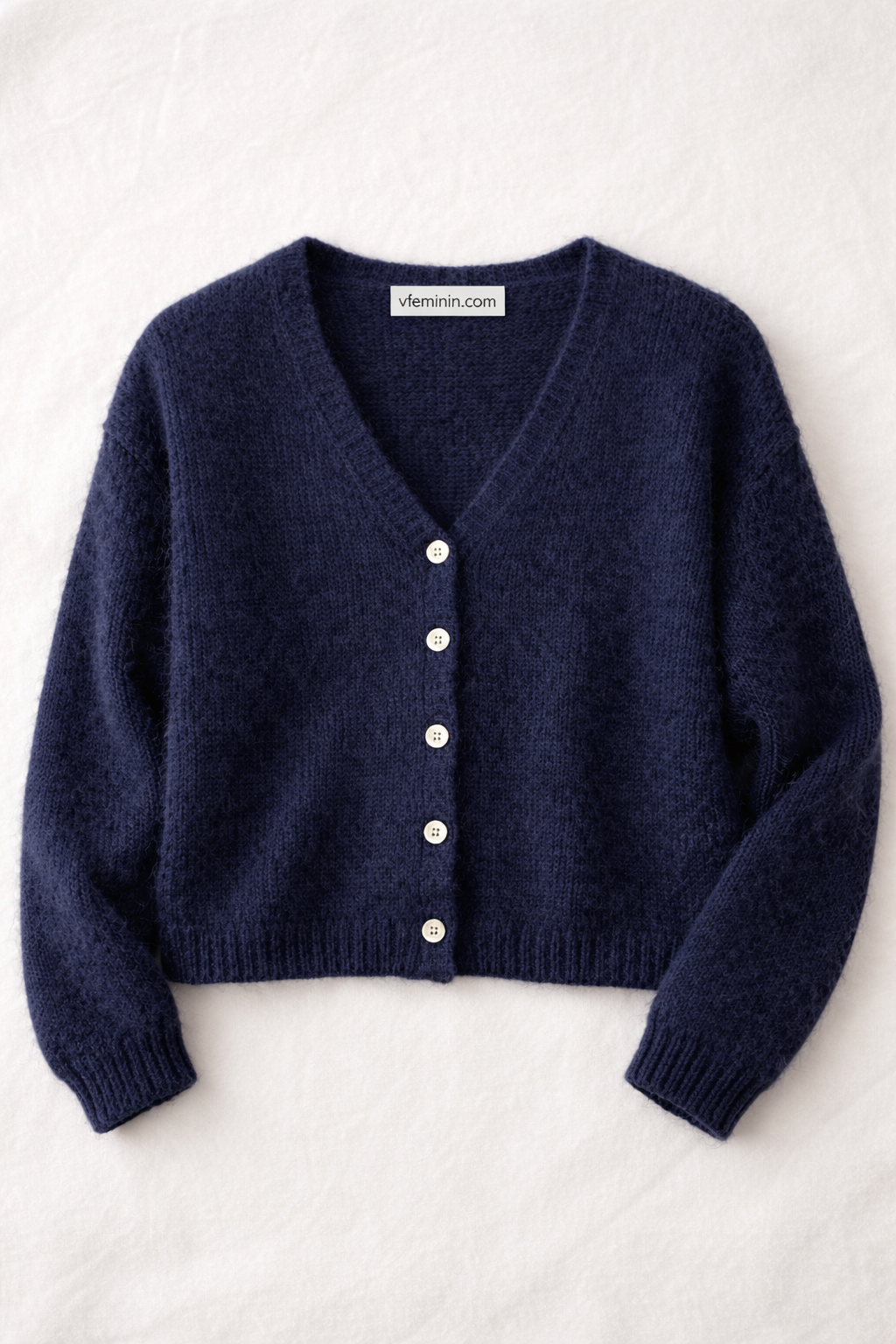 Gilet col V en maille douce