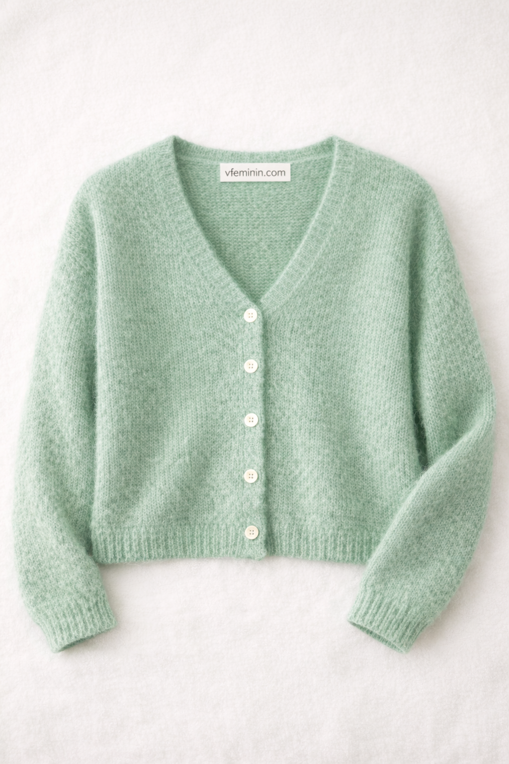 Gilet col V en maille douce