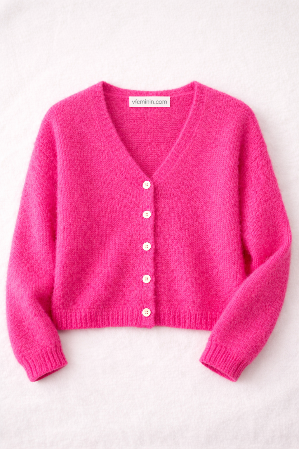 Gilet col V en maille douce