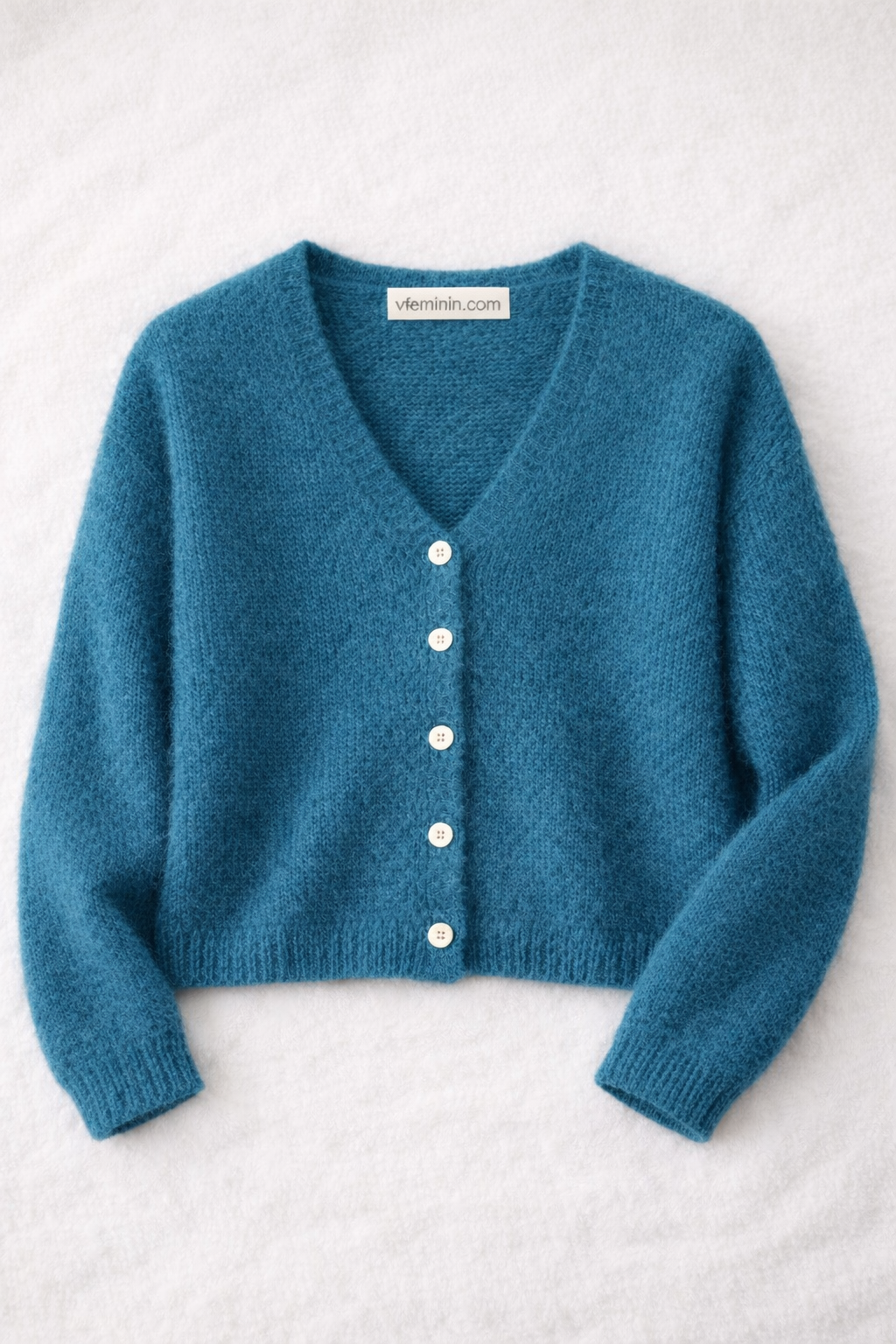 Gilet col V en maille douce