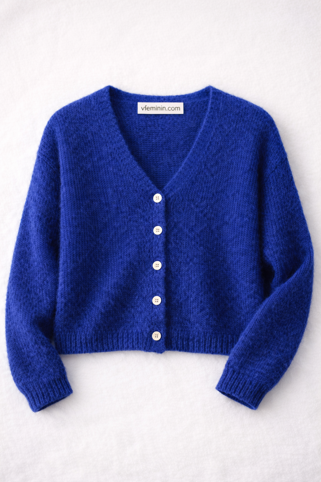 Gilet col V en maille douce