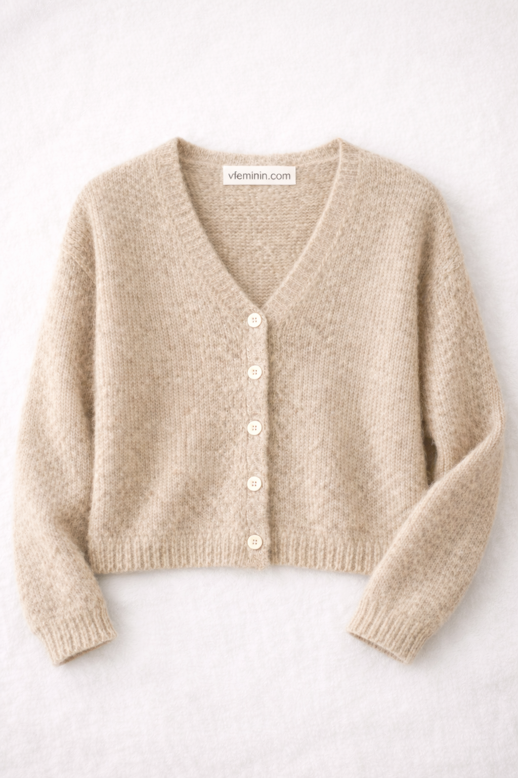 Gilet col V en maille douce