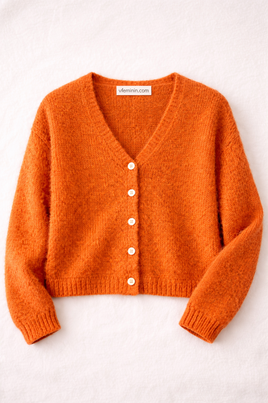 Gilet col V en maille douce